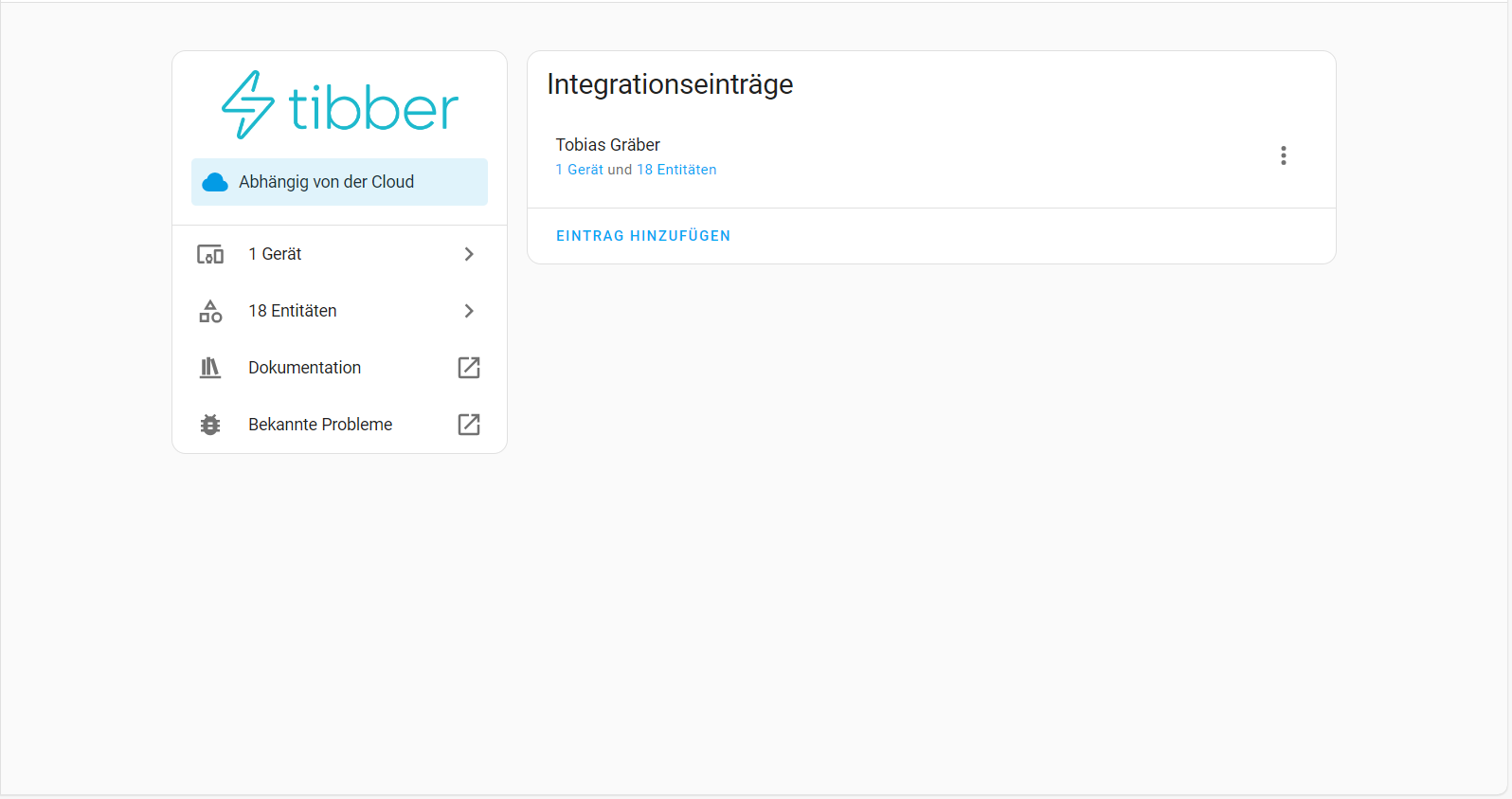 Einfache Integration von Tibber in Home Assistant